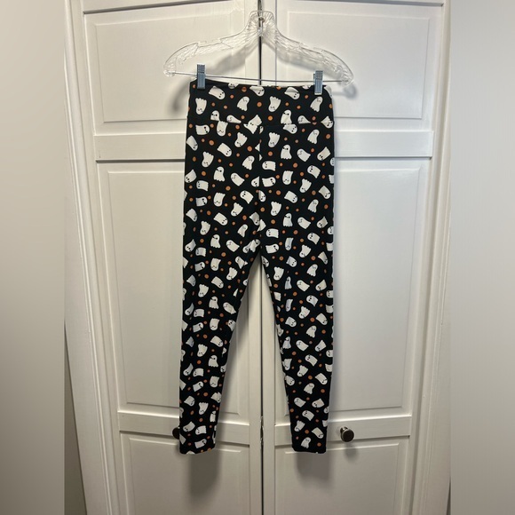 Lularue Halloween Leggings Size One Size Color Black,White, Orange